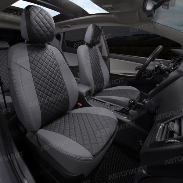 Чехлы Автопилот Экокожа Ромб на Jaecoo J7 (2023+)