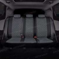 Чехлы Автопилот Алькантара Ромб на Citroen C-Elysee 2013-2021 г.в.