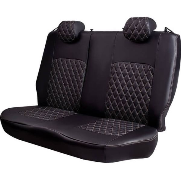 Чехлы Экокожа Турин Ромб на Daewoo Lanos