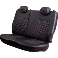 Чехлы Экокожа Турин Ромб на Daewoo Lanos