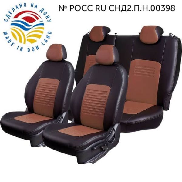 Чехлы Экокожа Турин Классик на Datsun mi-Do (2014+)